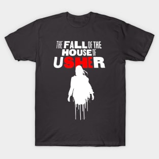 The Fall of the House of Usher Carla Gugino skull mask T-Shirt
